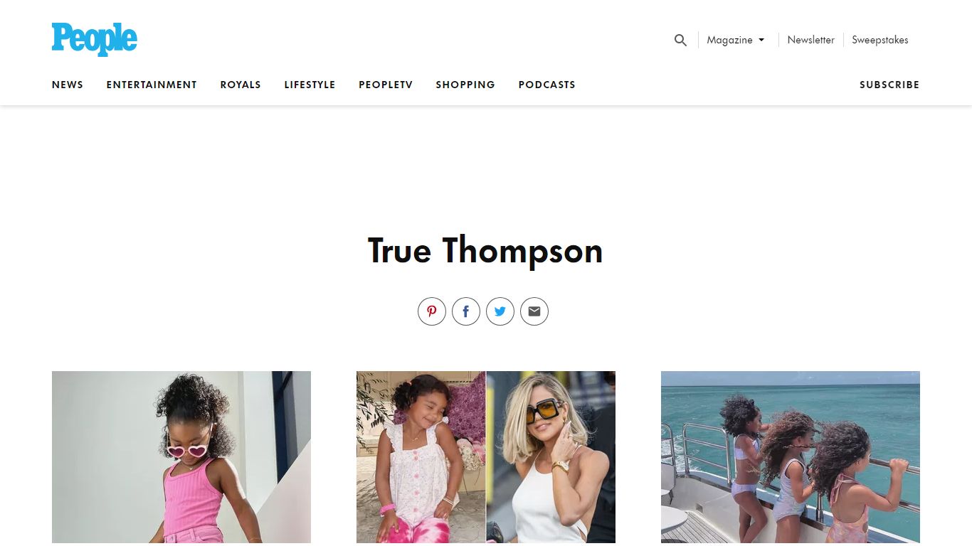 True Thompson - PEOPLE.com